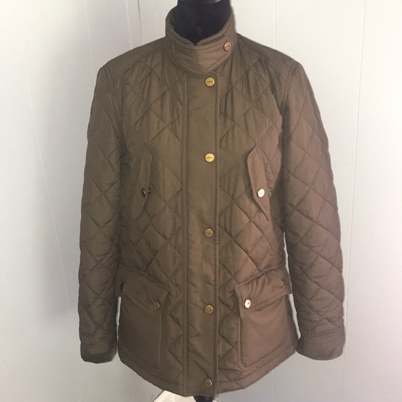 Lauren Ralph Lauren Jackets & Blazers - Lauren Ralph Lauren Quilted Olive Green Coat L